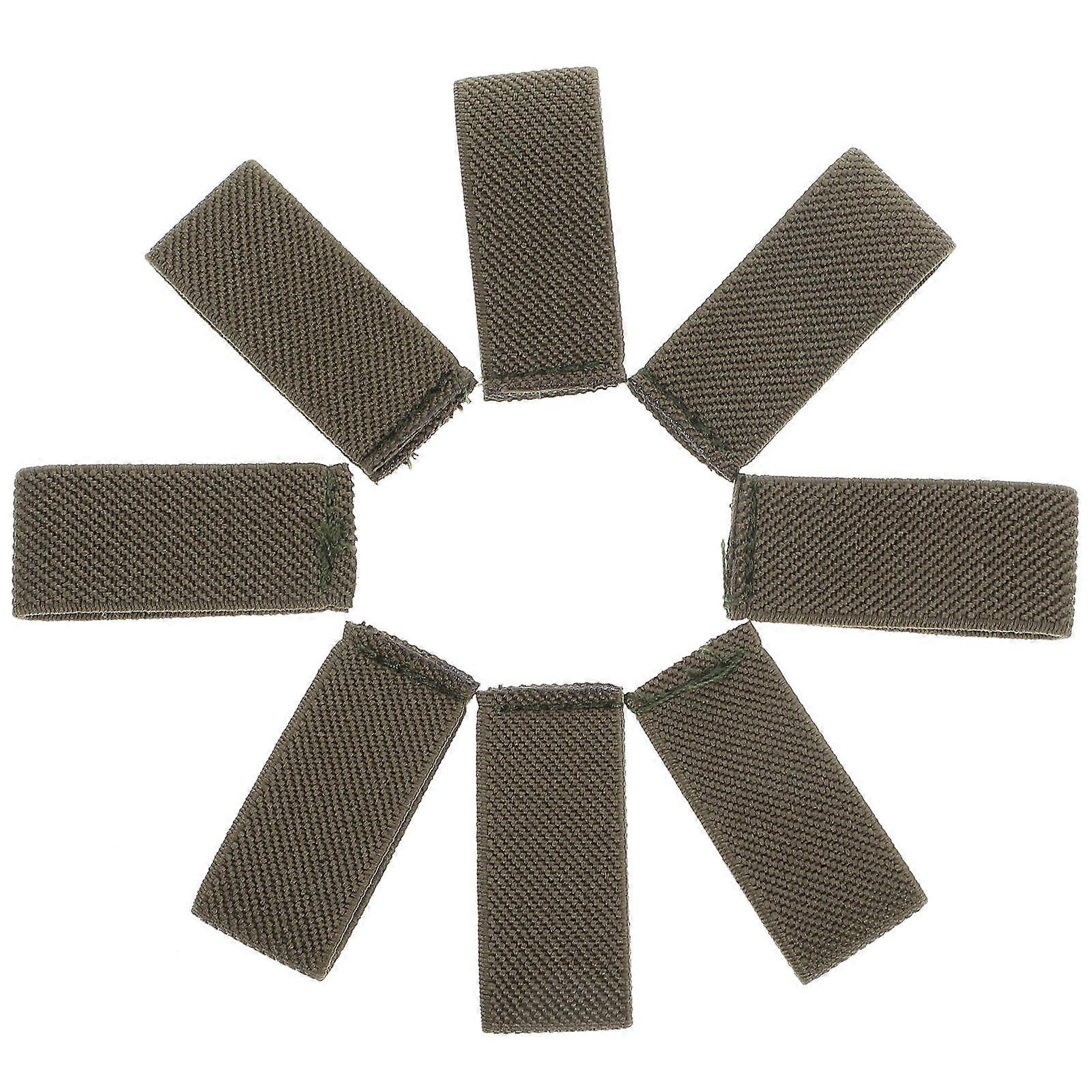 Green Elastic Belt Keepers Nylon Loop Retainers for Backpack Straps 40Pcs