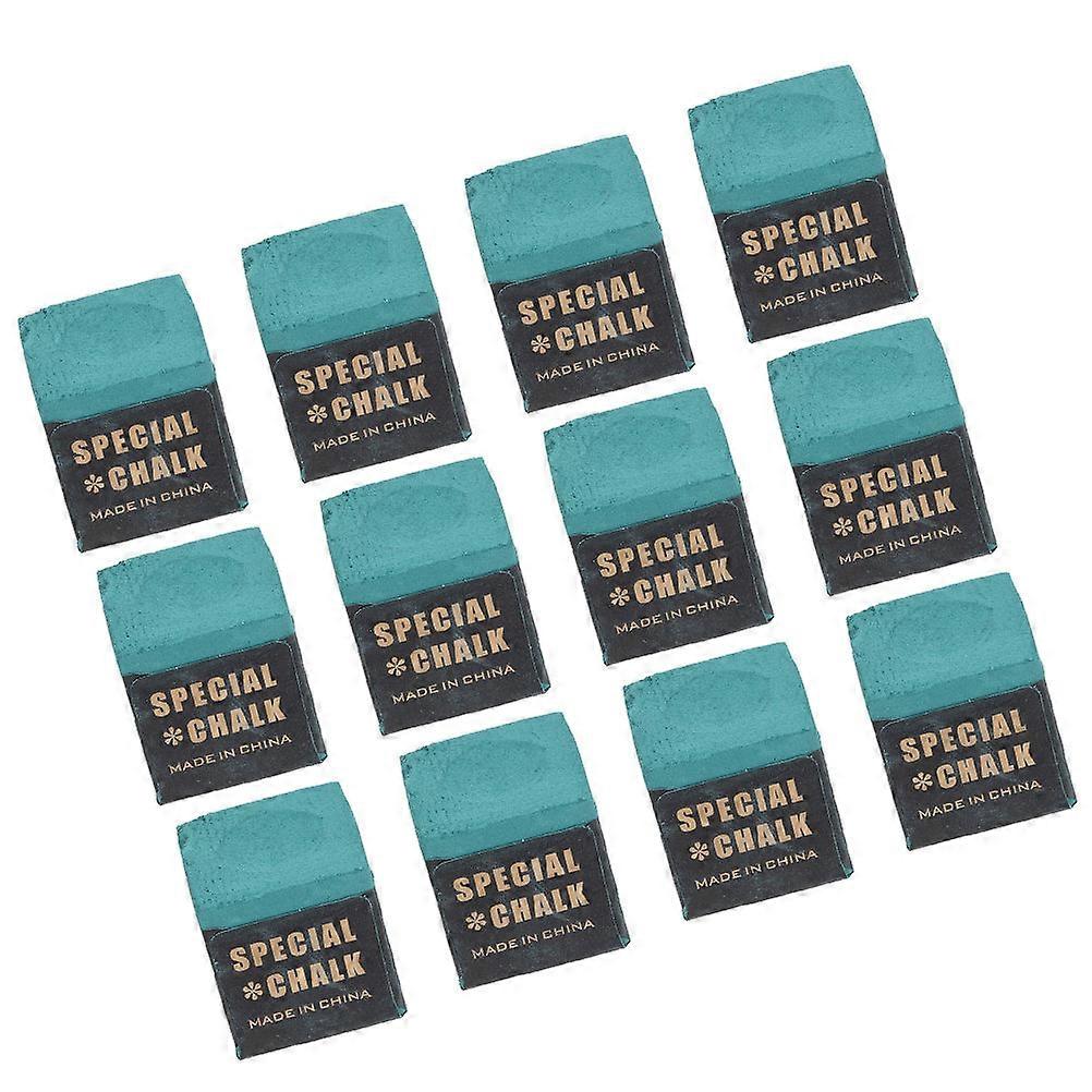 Pool Cue Chalk Cubes Green for Precise Billiard Shots 24Pcs Set