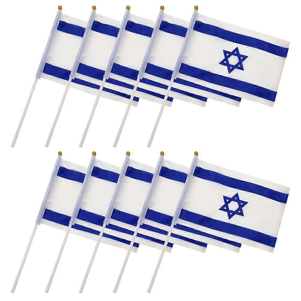 Flag Hand Shake for Decoration 10Pcs Polyester Foldable Party Banner