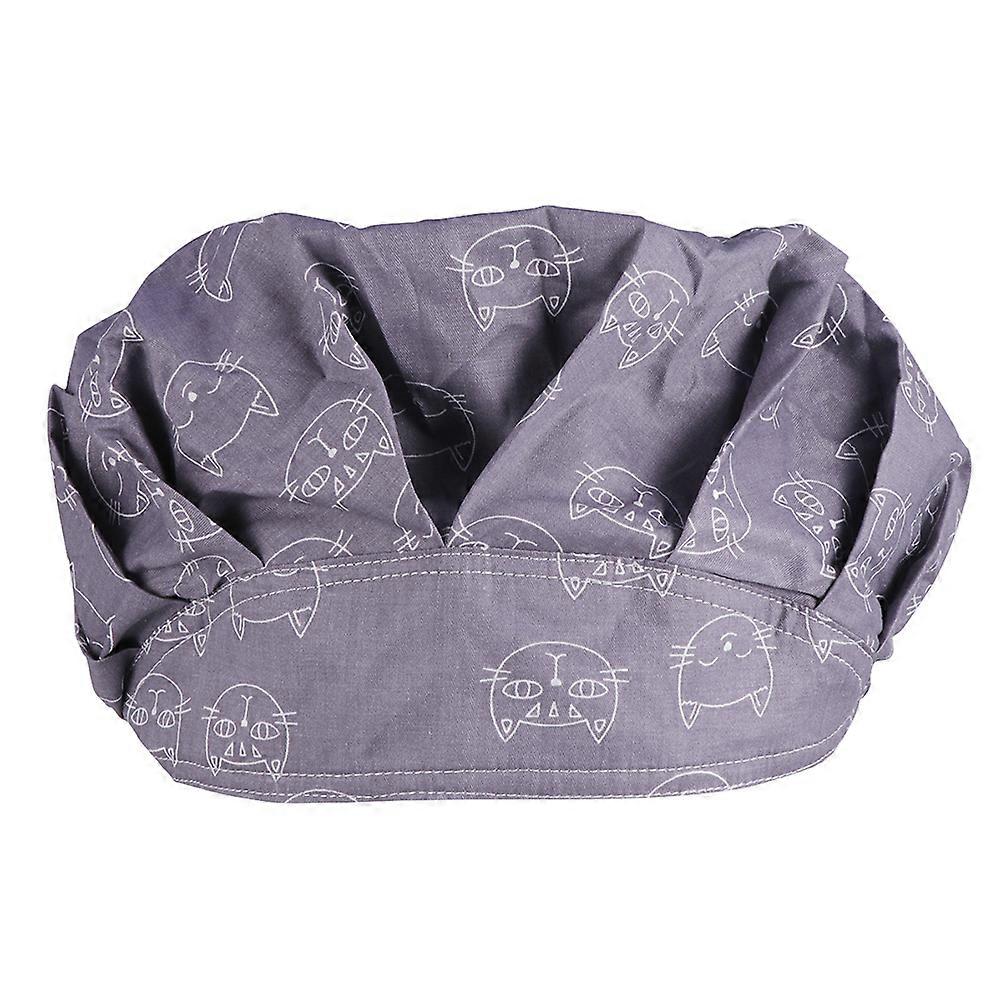 Nurse Cap Printed Cotton Working Hat for Decoration 2Pcs Operating Room Use