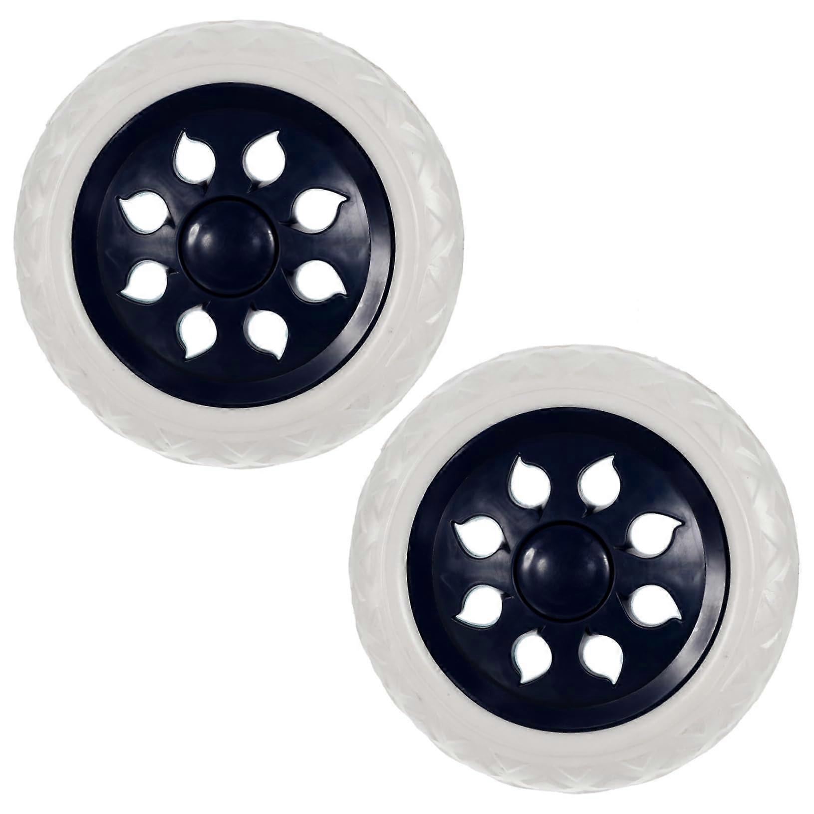 2 Pack Replacement Caster Wheels for Shopping Cart and Stroller, Smooth Rolling, Easy Install