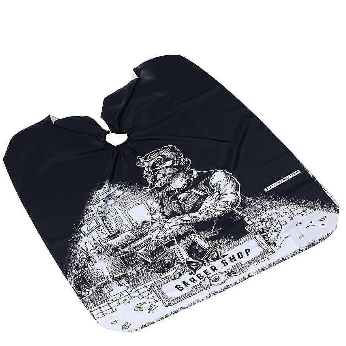 Skull Pattern Hair Cutting Cape Set 2Pcs