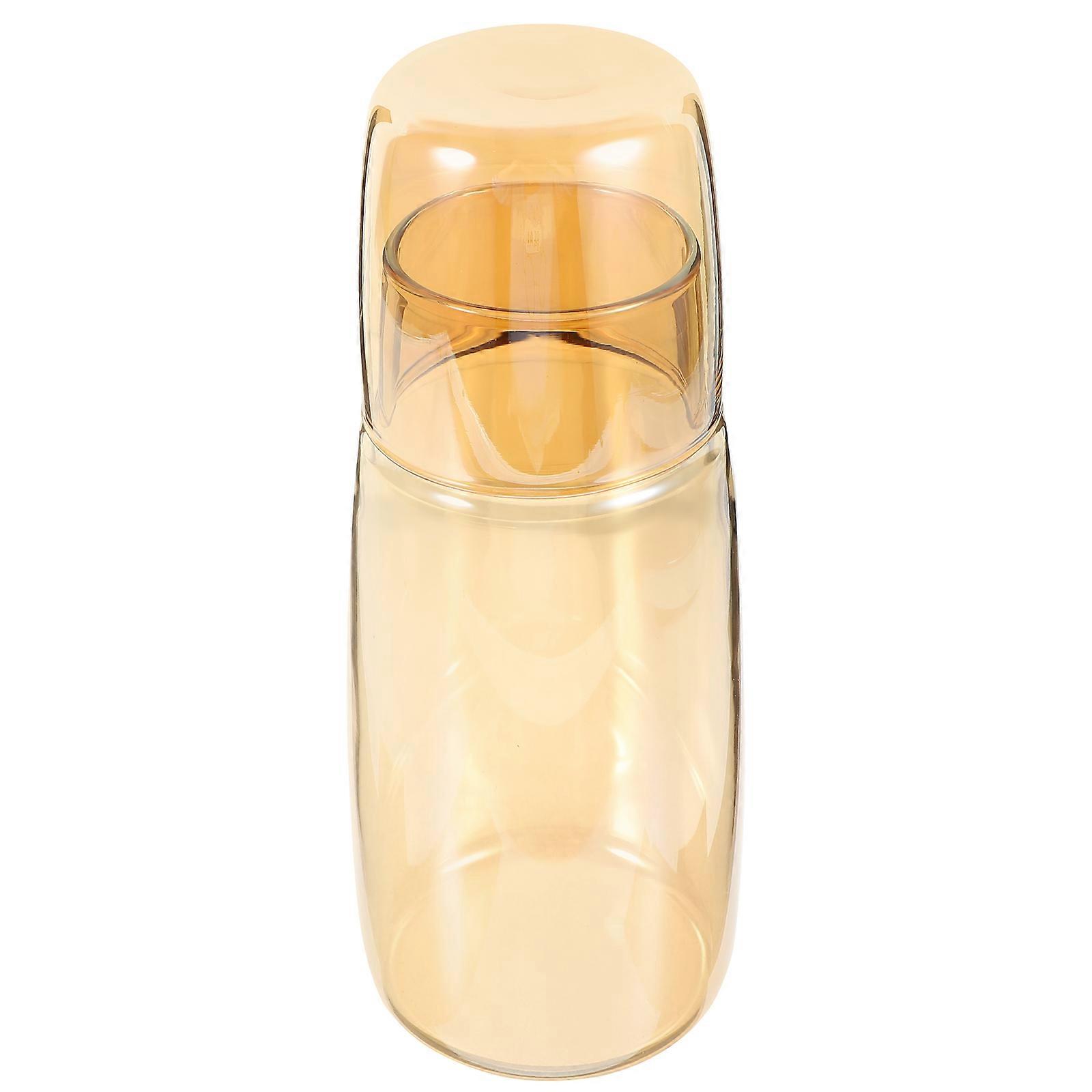 Multi-Function Glass Cup Coffee Drinking Bottle for Water 2Pcs Transparent