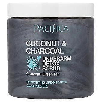 Pacifica, Kokosnoot & Houtskool, Oksel Detox Scrub, 7 fl oz (205 ml)