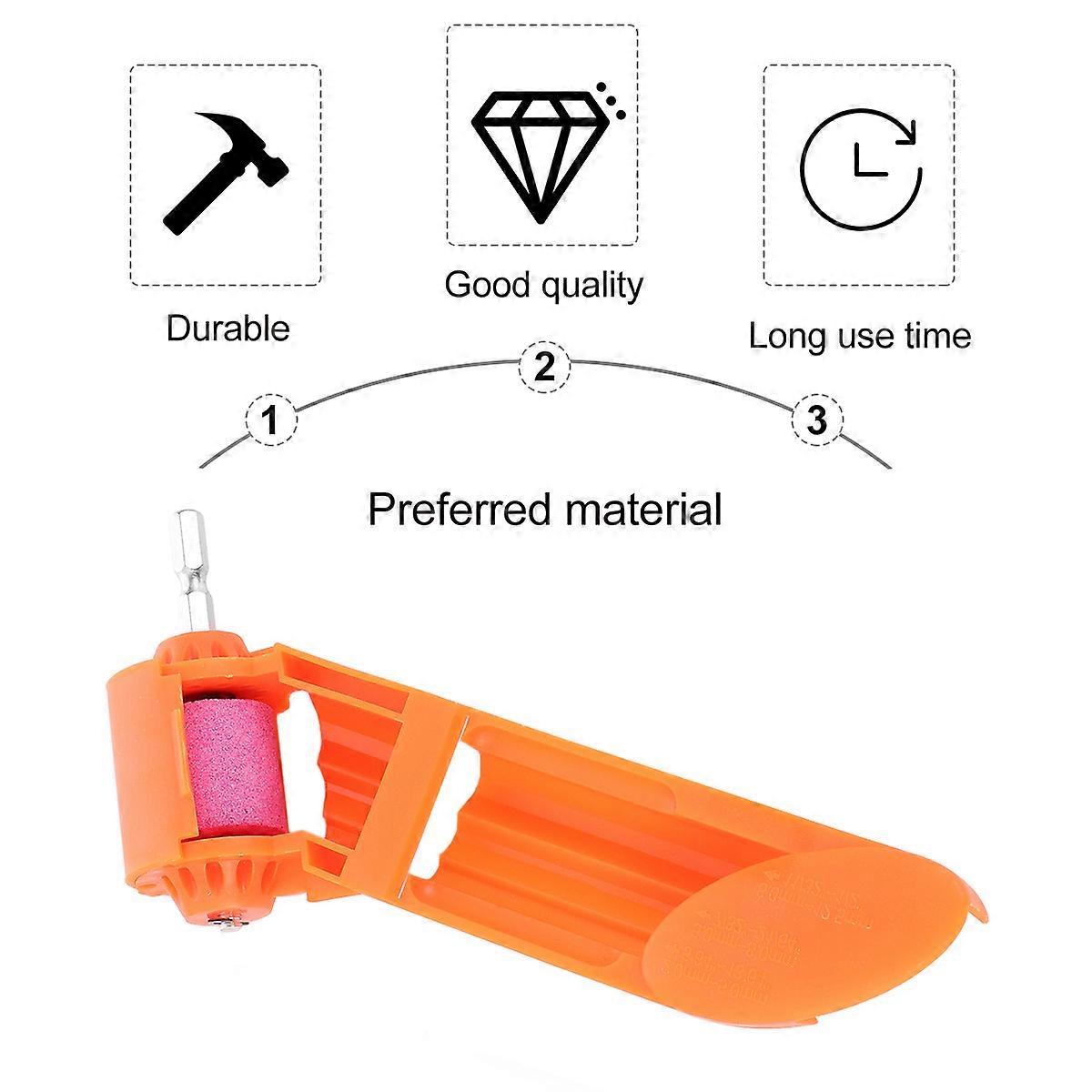 Portable Drill Bit Sharpener with Corundum Grinding Wheel for 2Sets