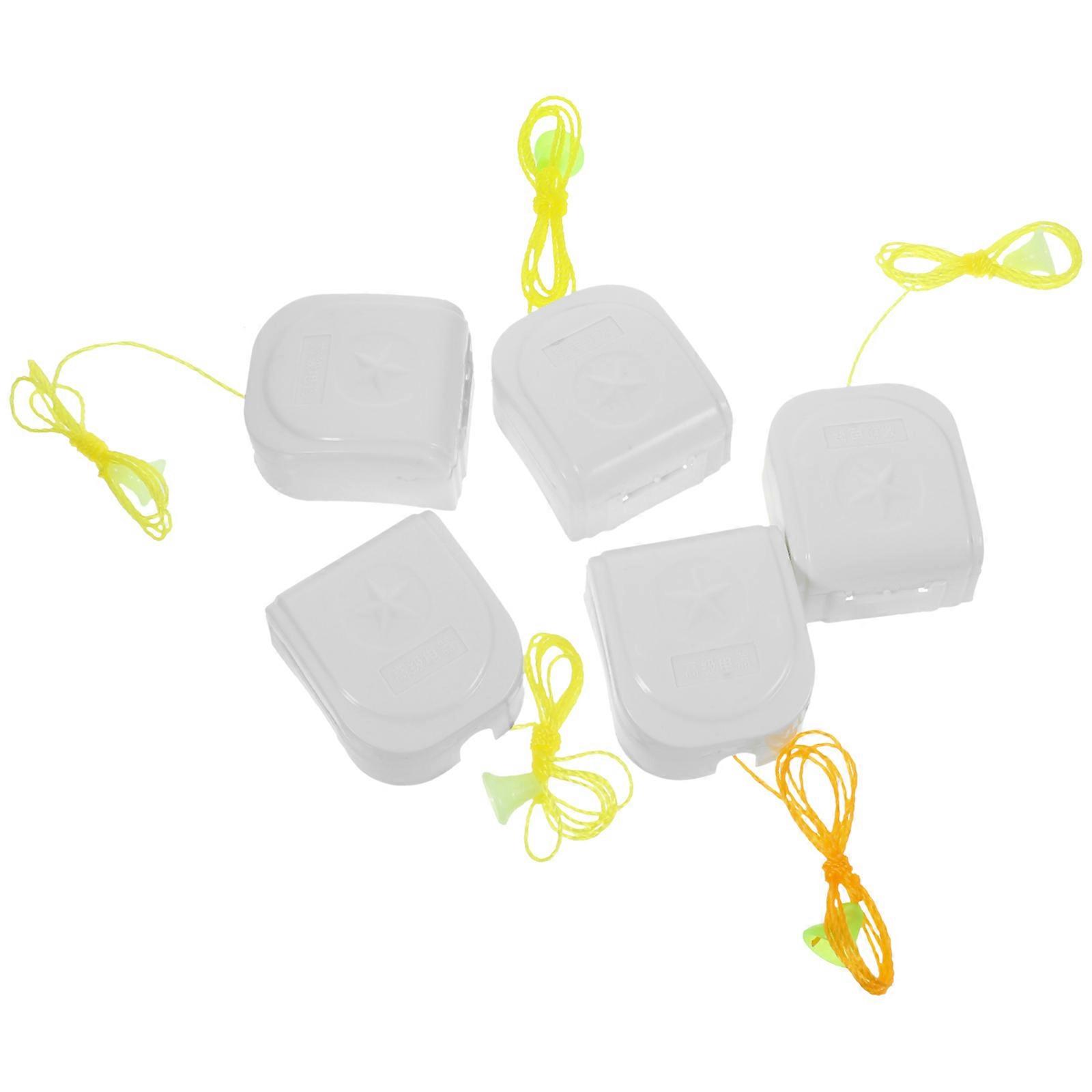Plastic Light Pull Switch for Lamp with 5Pcs Durable Pull Chains for Home