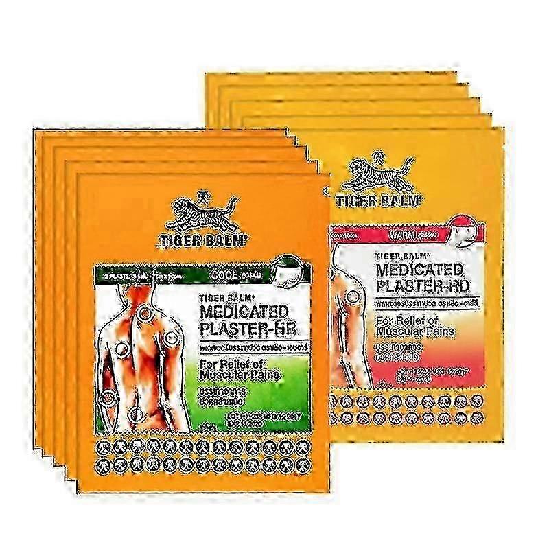 10 Beutel Tiger Balm Patch_puer Rot/Grün
