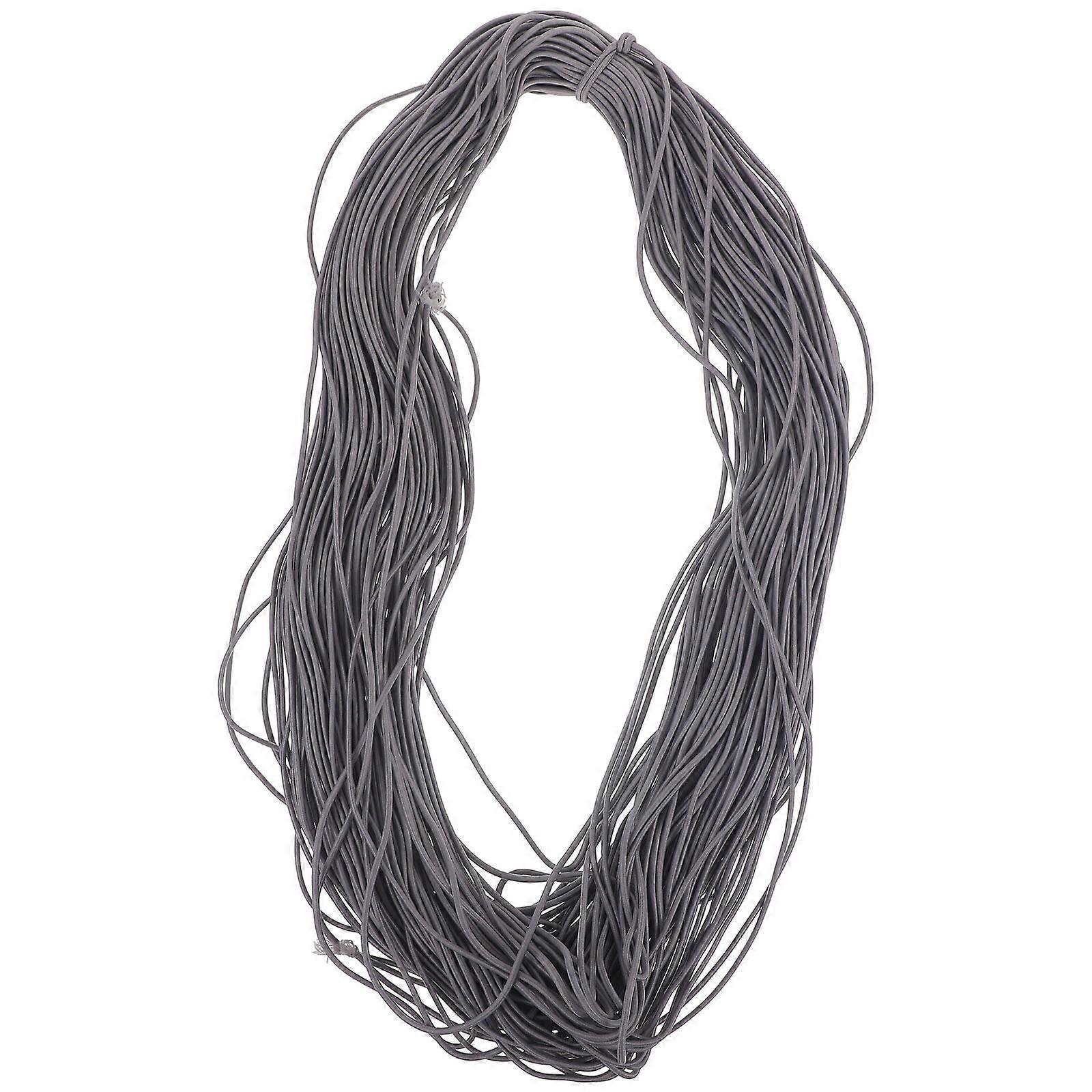 Grey Elastic String for Clothes Stretch Band Practical Soft Material