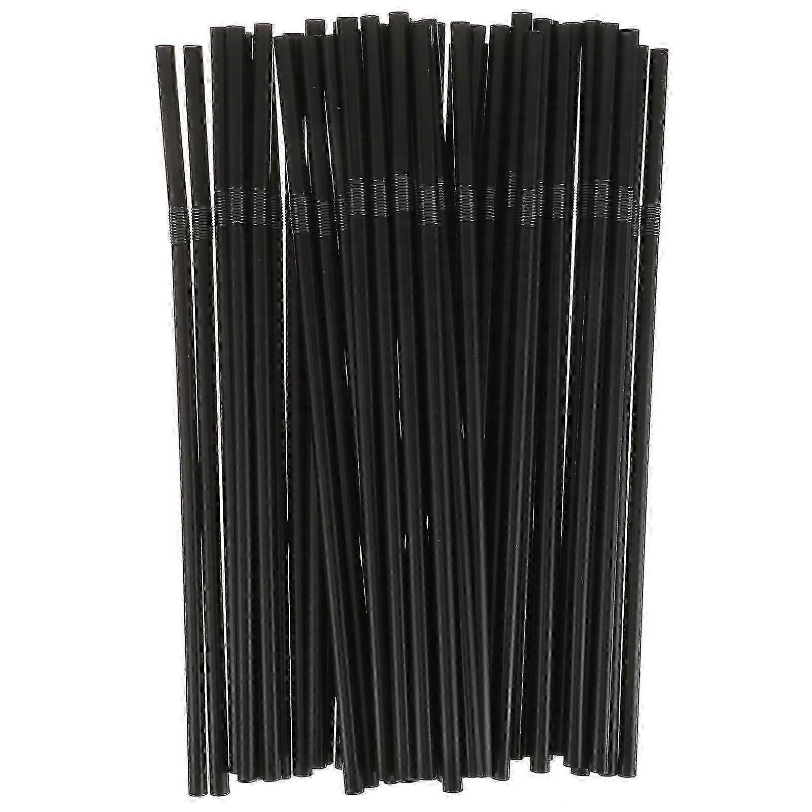 500Pcs Disposable Drinking Straws Plastic Straws Disposable Coffee Straws Multi-function Straws