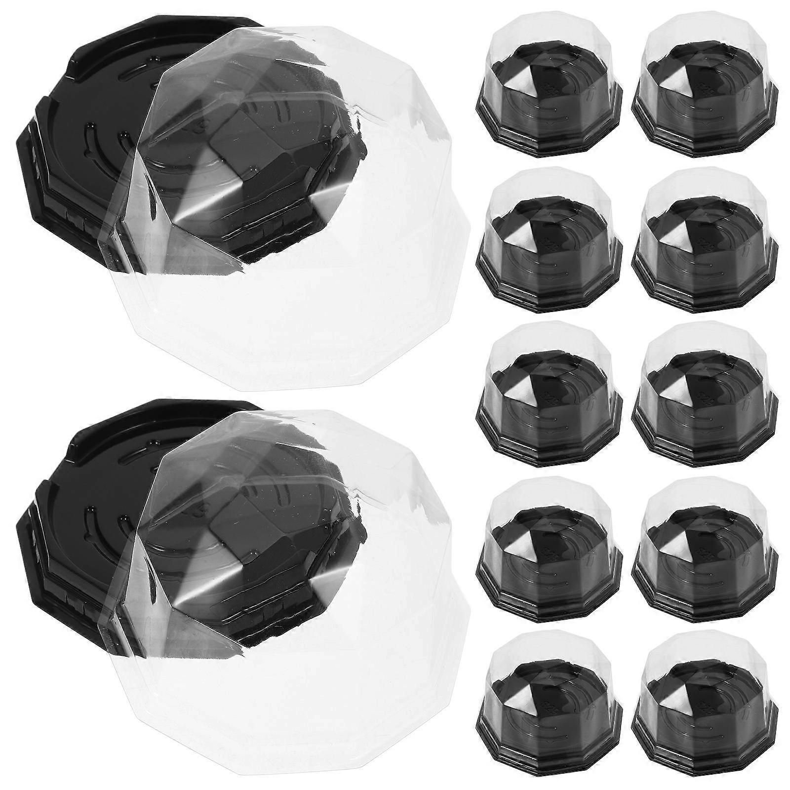 100Pcs Polygonal for Storage Use with Lid