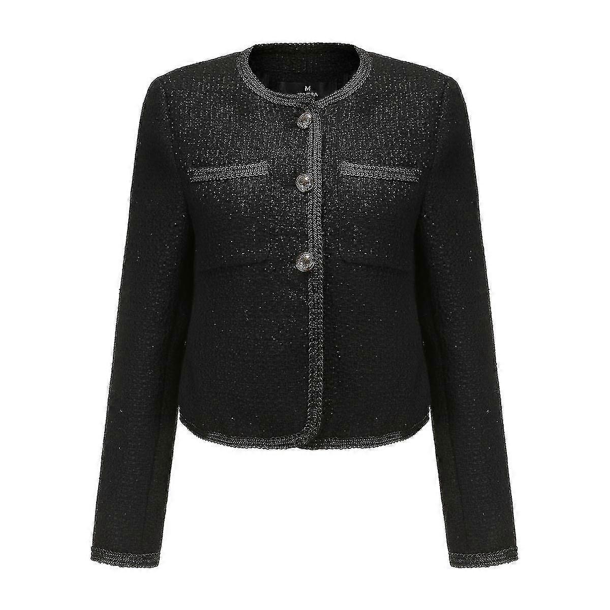 Womens Knit Design Cropped Jacket