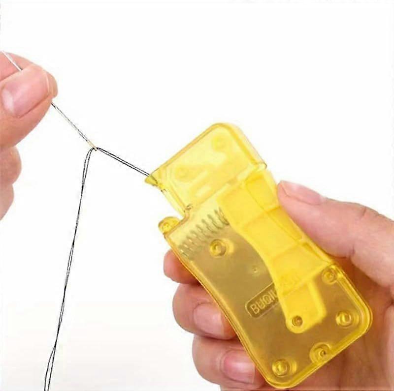 [Sewing Machine Tool] A Lemon Yellow Automatic Needle Threader, Sewing Needle Threader, Manual Sewing Machine Sewing Tool