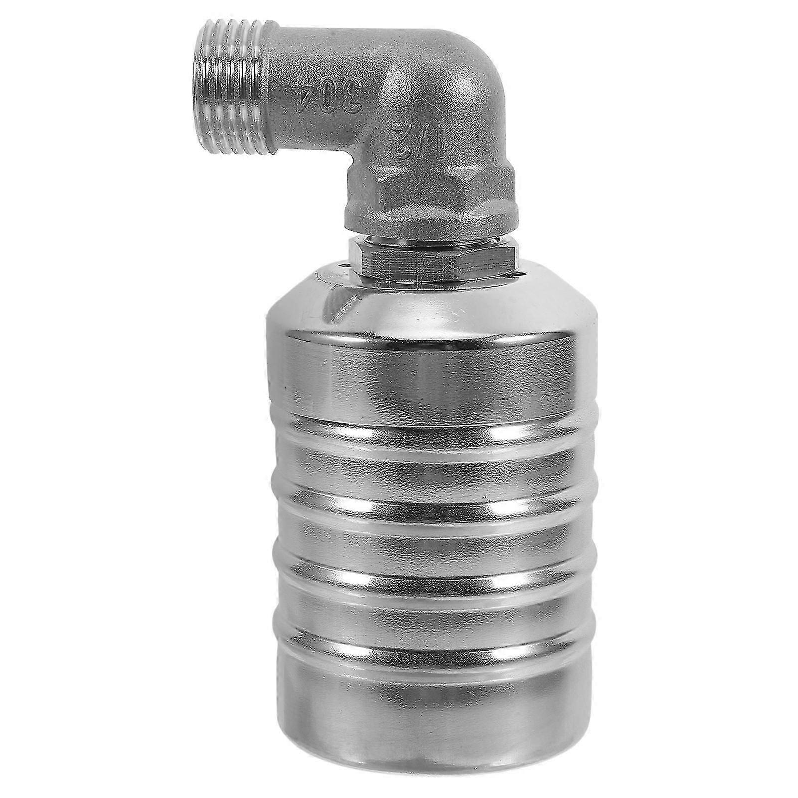 Silver Float Valve Water Level Control Stainless Steel Automatic Valve 1Set