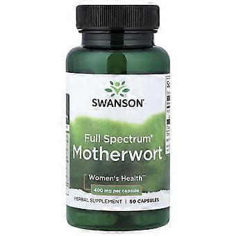 Swanson, Full Spectrum®, Motherwort, 400 mg, 60 Capsules, 4-Pack