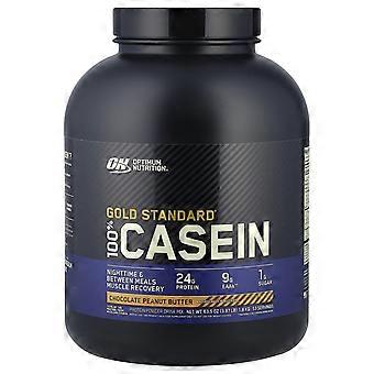 Optimum Nutrition, Gold Standard® 100% Caséine, Beurre de cacahuète au chocolat, 1,8 kg (3,97 lb)
