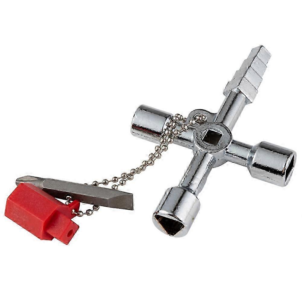 4in1 Key Wrench Electrical Elevator Control Cabinet Valve Inner Triangle Quadrangle Screwdriver Tool Set