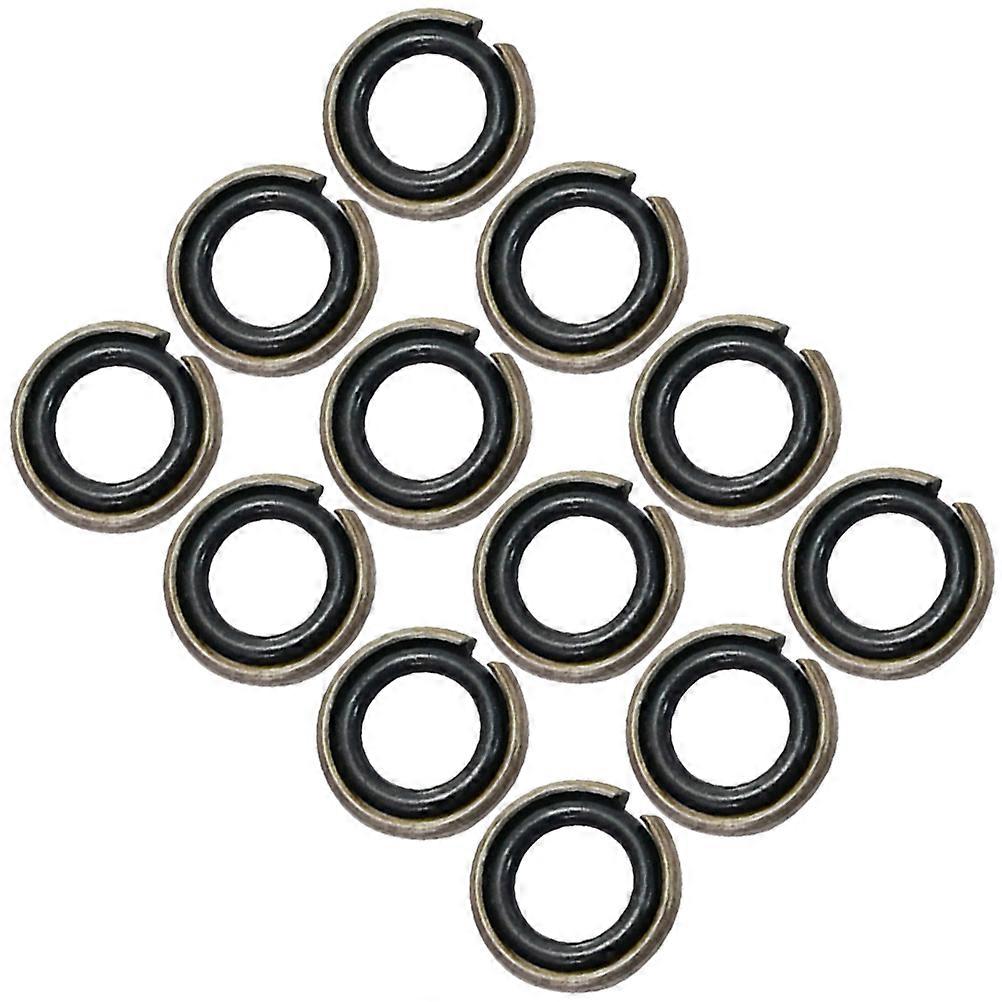 12 Sets Impact Wrenches Retaining Ring Drive Socket Retainer Ring Rubber O-rings