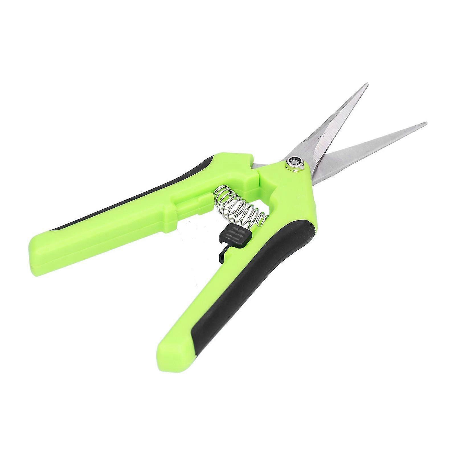 Garden Scissors Self-Locking Green Stainless Steel Pruning Tool