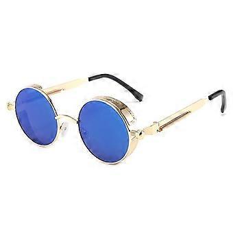 Vintage Steampunk Retro Metalen Ronde Cirkel Frame Zonnebril