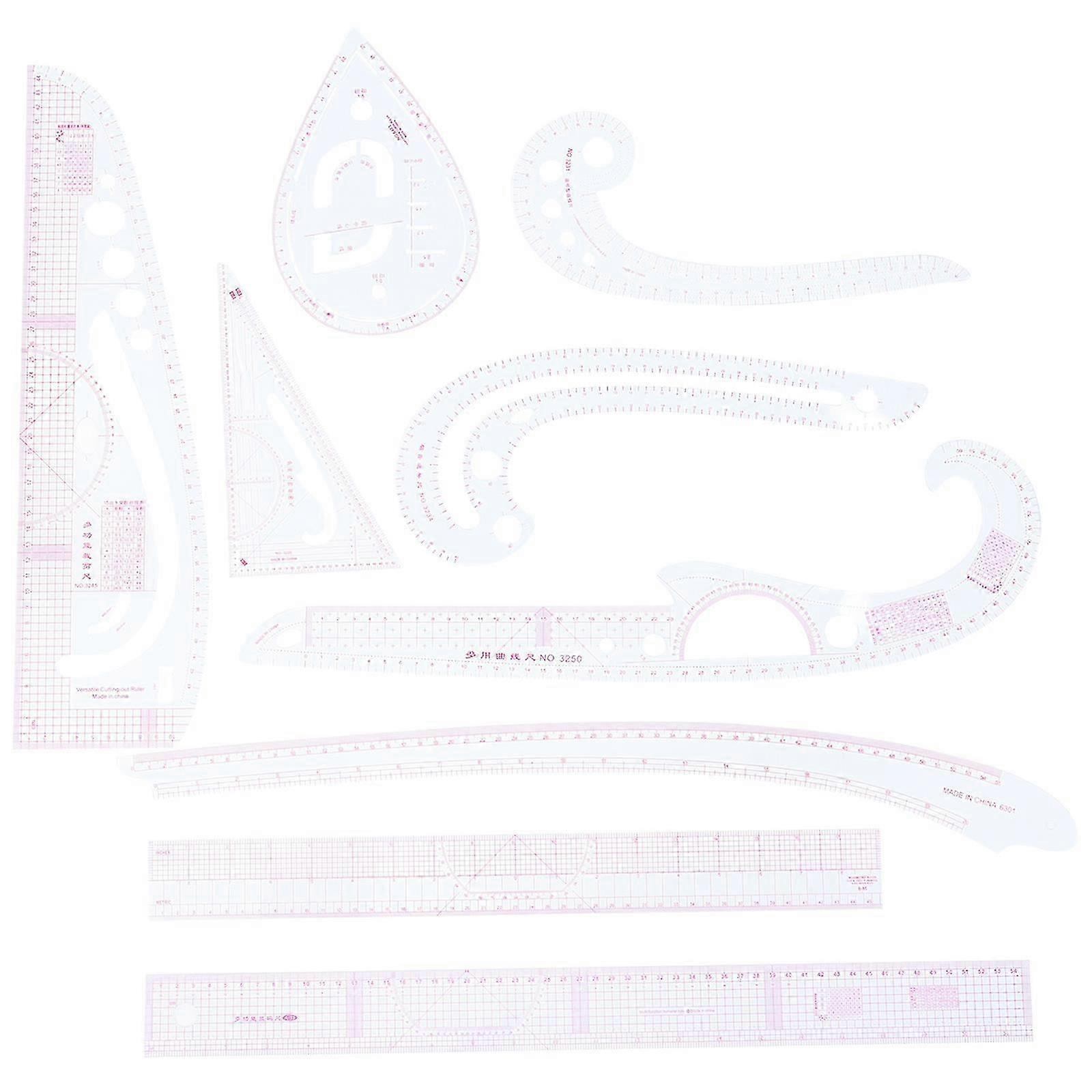 1 Set Multi-function Clothing Sample Cutting Ruler Clothing Proofing Ruler