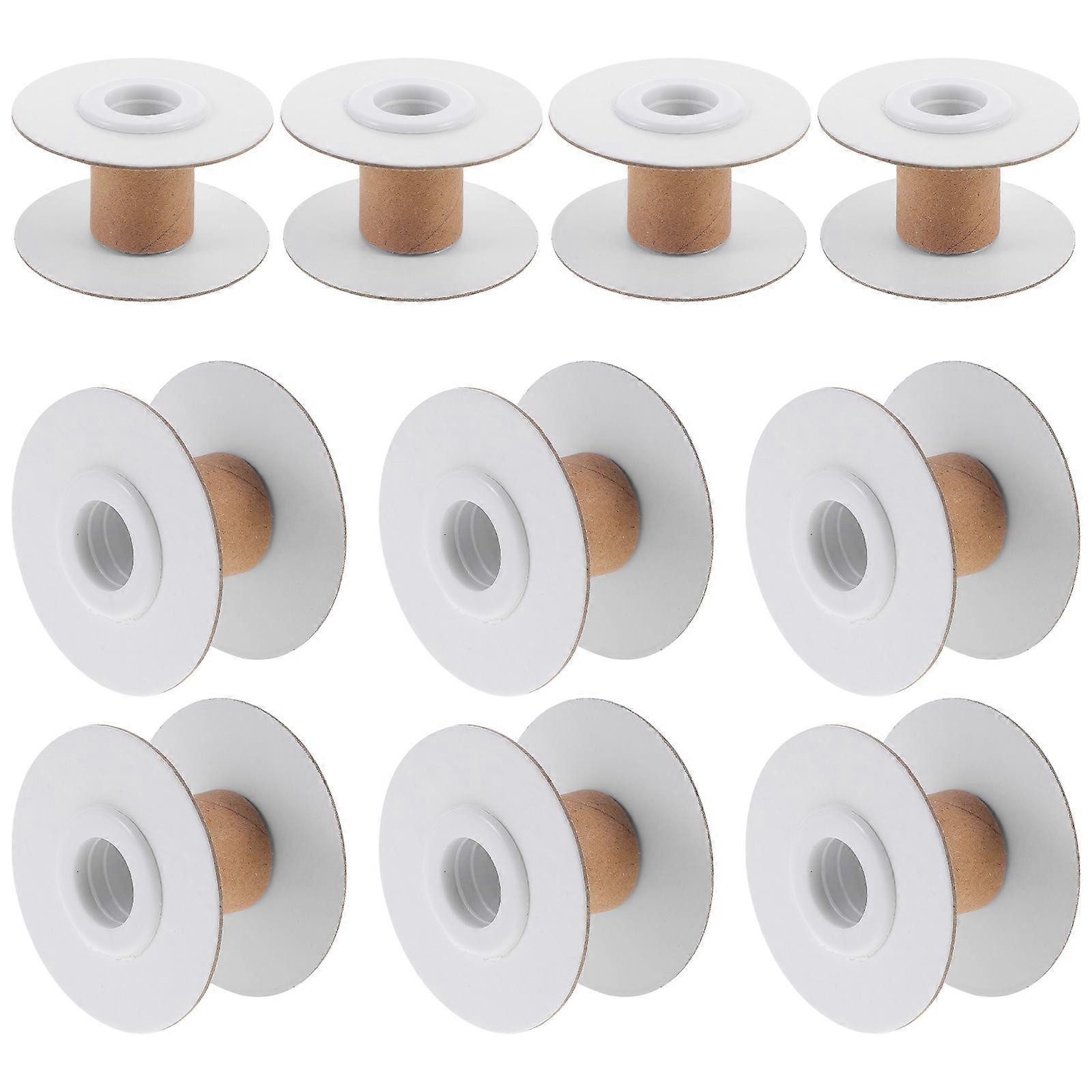 10Pcs Empty Wire Spools Removable Paper Sewing Spools Thread Spools Embroidery Weaving Bobbins
