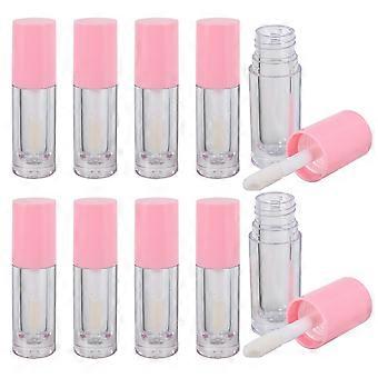 Empty Lip Gloss Tubes 10Pcs Portable Bottles with Brush for Storage