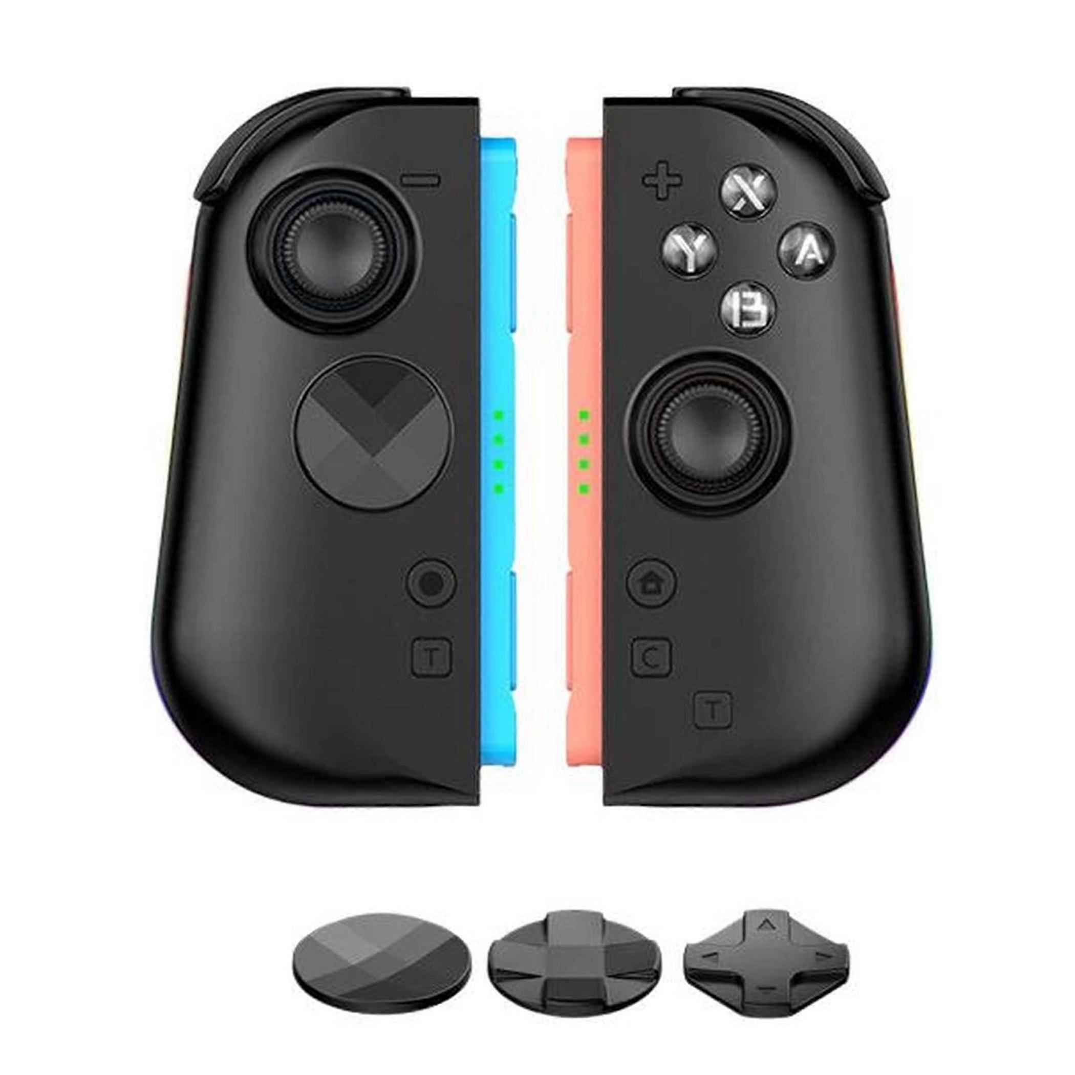 Joysticks for Nintendo Switch 2 Hall Effect RGB Lighting Controller Black