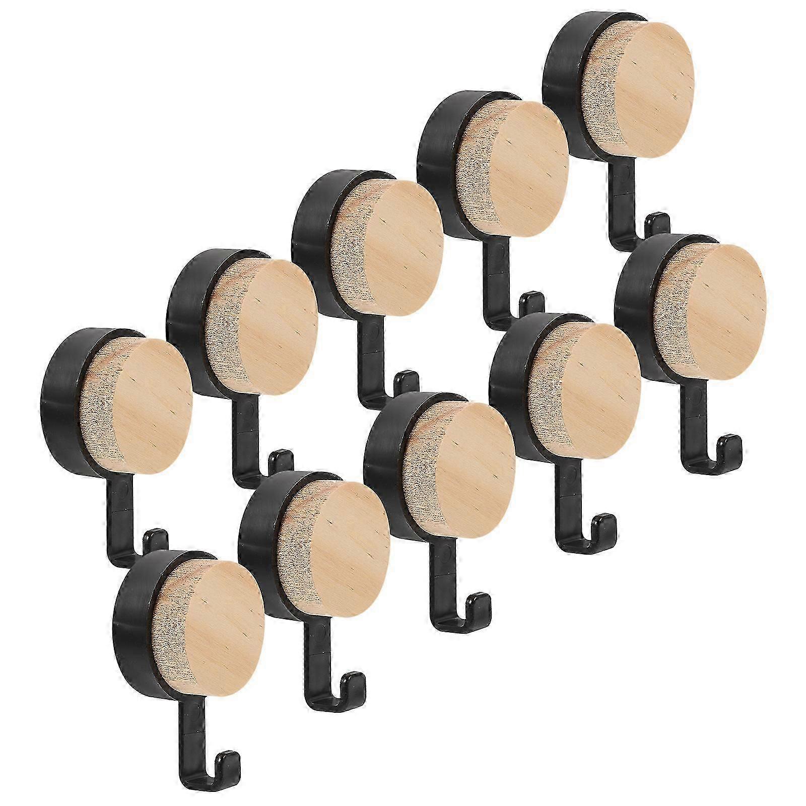 Rustic Wooden Wall Hooks 50Pcs for Hanging Home Wall Storage