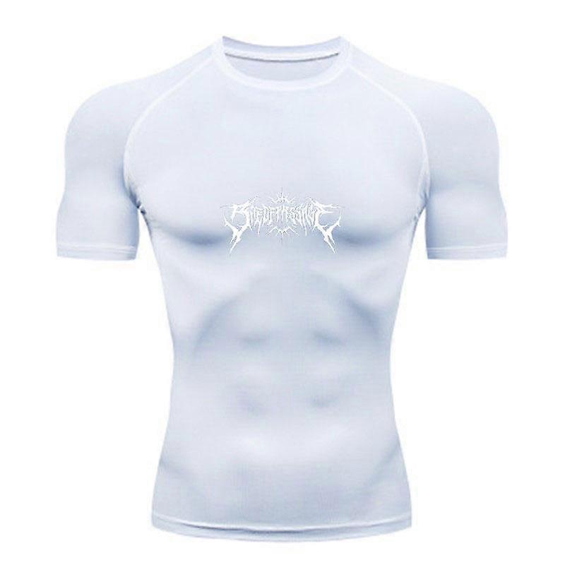 Men's Quick Dry Compression Workout T-shirt, Sharp Art Print