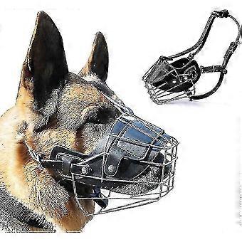 Super Metall Schnauze Hundemaulkorb Leder Schnauze für große Hunde