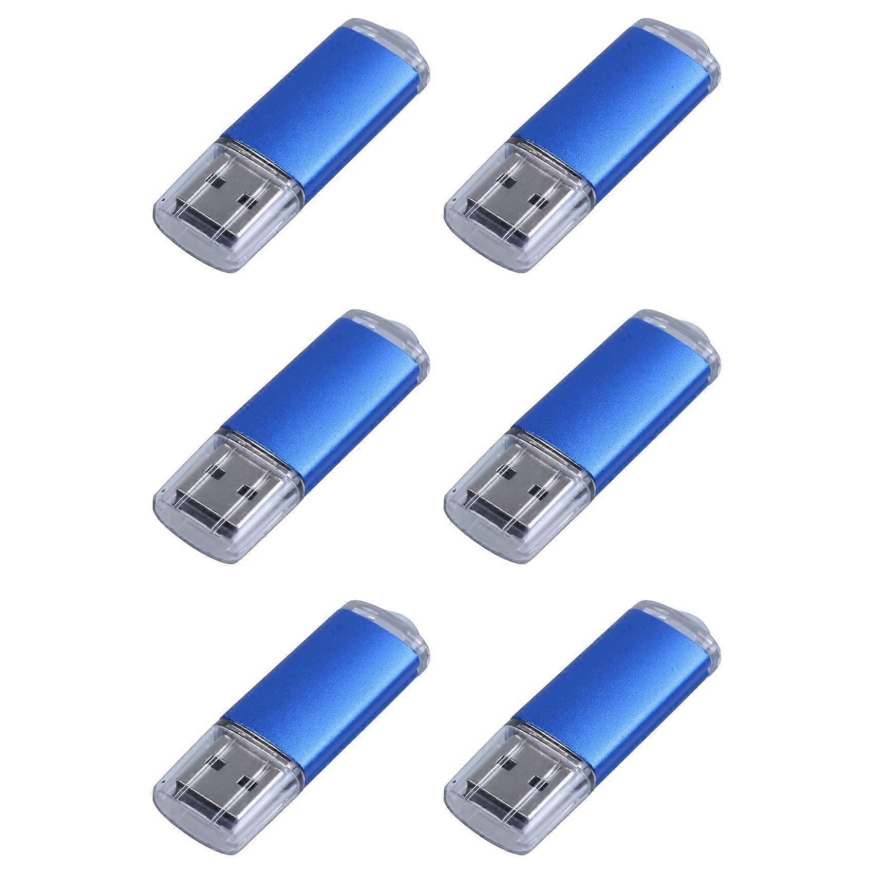6X 256 MB USB 2.0 Flash U Disk Blue