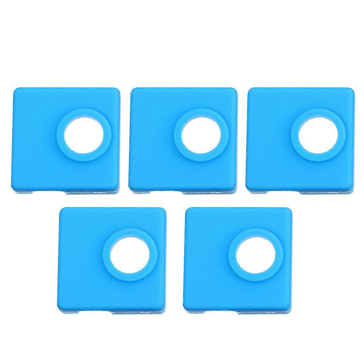 Mk8 Silicone Case Protective Cover for 3D Printer Heating Block 5Pcs