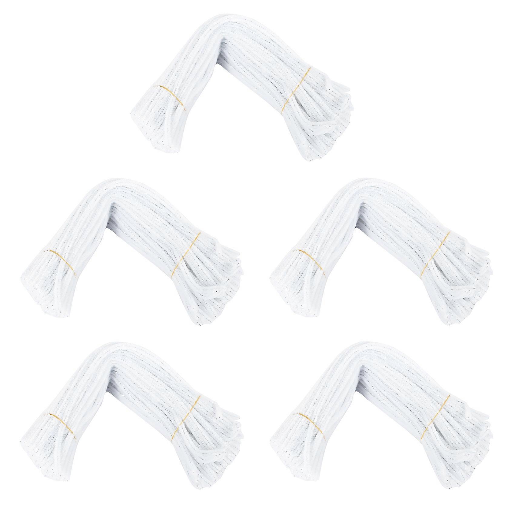 500 Pcs 30cm Creation Pipe Cleaners, White