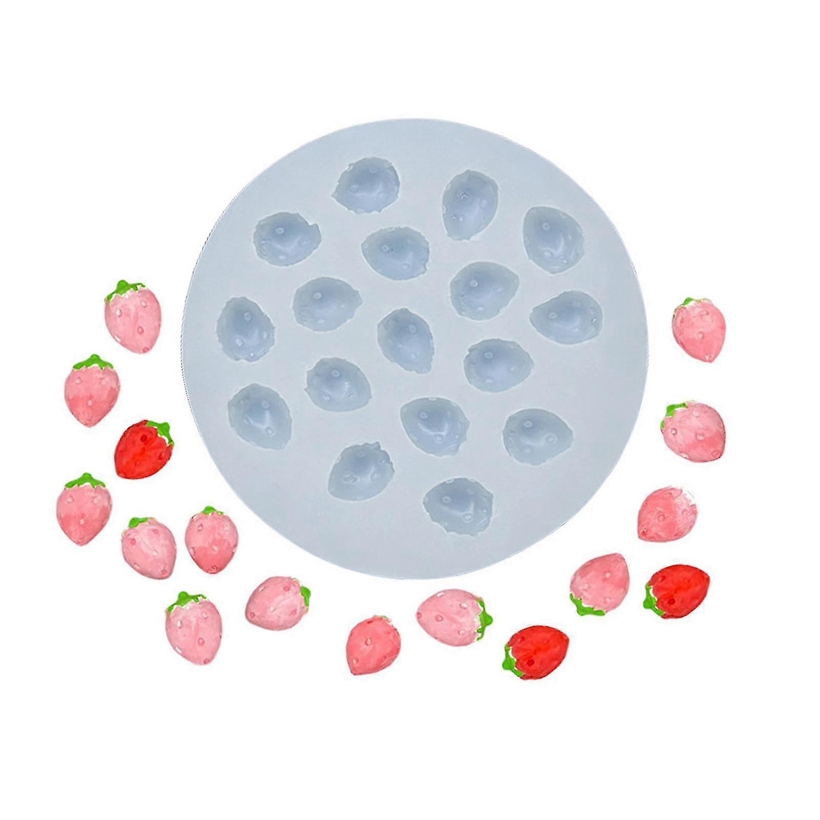 Flexible 17-Hole Strawberry Mold