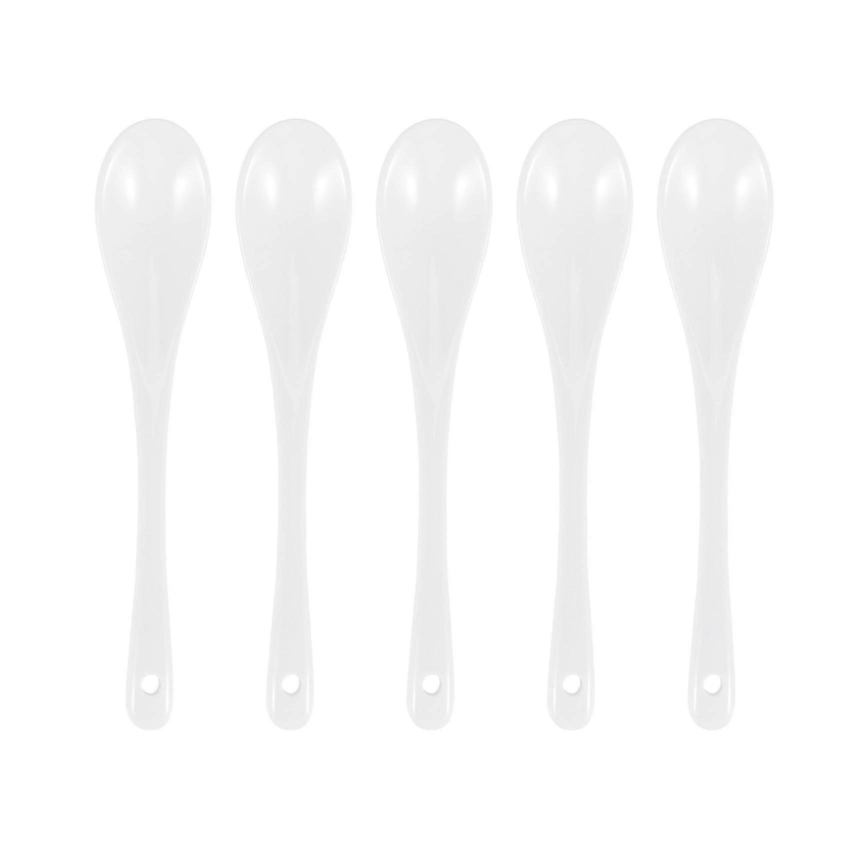 White Ceramic Teaspoon Pack