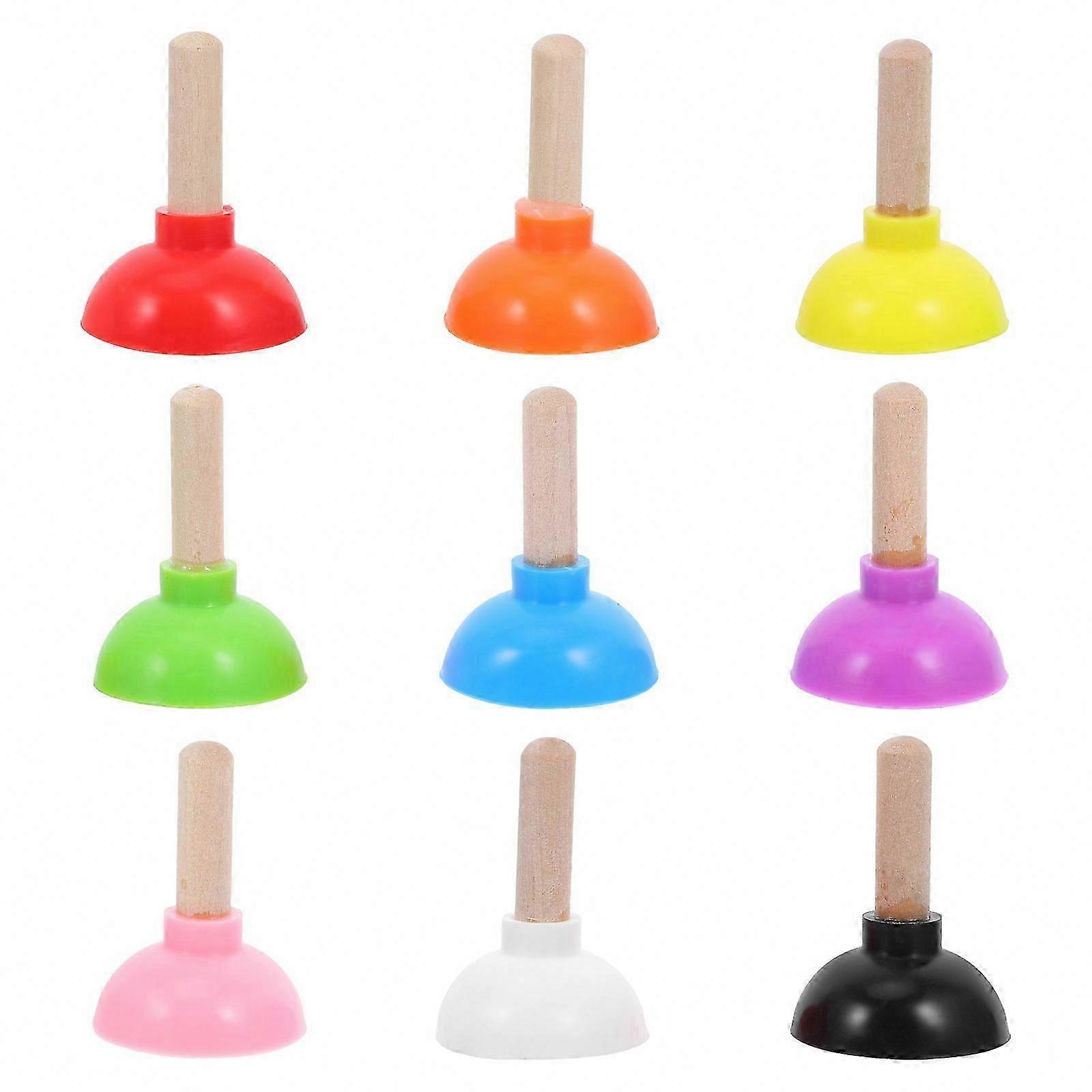 Portable 9Pcs Mini Plunger Set for Magic Trick Stage Performances