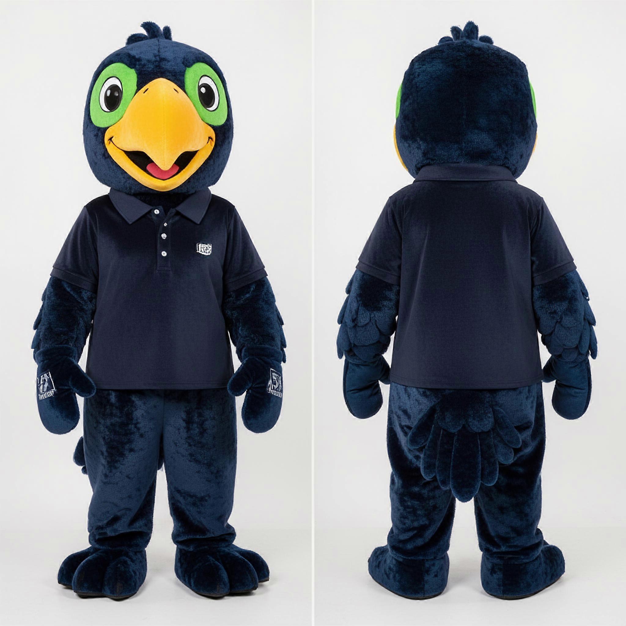 MASTICOT Navy Blue Playful Parrot Mascot