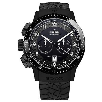 Edox chronorally Quartz Analog Men's Watch with Silicone Bracelet 10305 37N NN