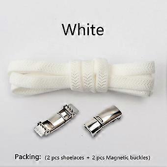 Veters met magnetische sluiting zonder strikjes, elastische veters voor sneakers, veters zonder strikjes, platte veters voor schoenen voor kinderen en volwassenen.