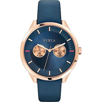 Furla metropolis Japanese Quartz Analog Woman Watch with R4251102549 Cowskin Bracelet