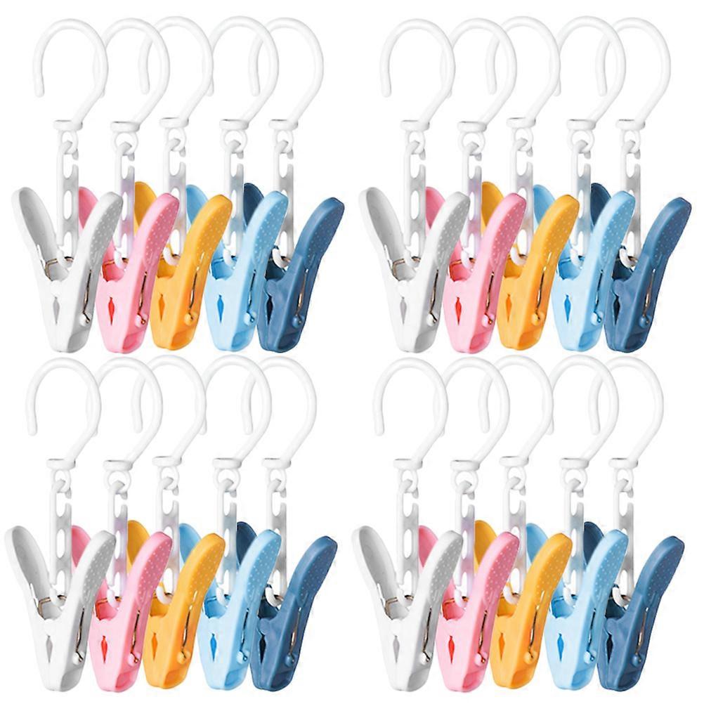 Laundry Hook Clips Plastic Clothes Hanger for Home Use 90Pcs Hooks