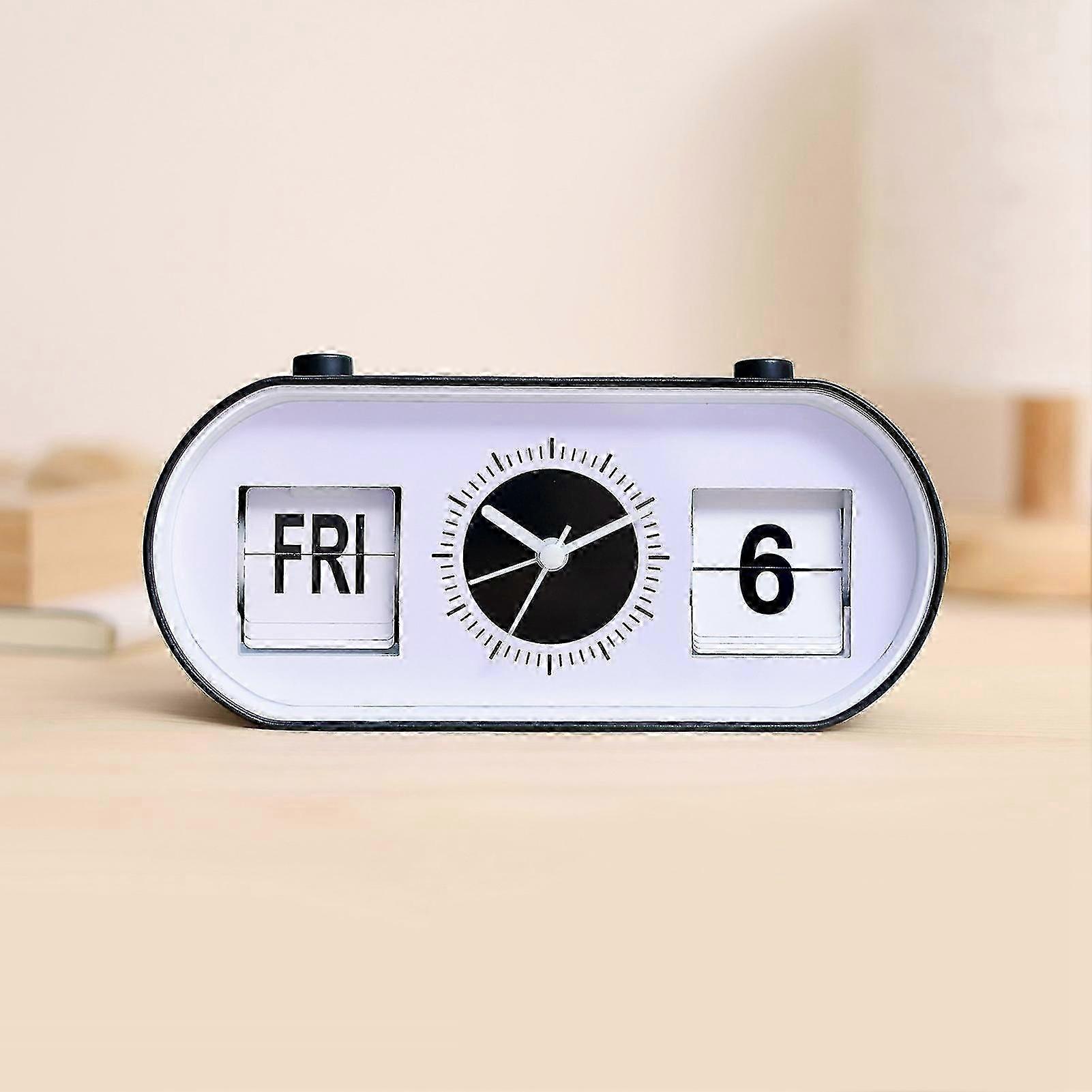 Silent Manual Flip Clock Modern Calendar