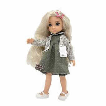 31.5cm Vinyl Doll with 3D Eyes and Matching Outfit, Childlike Charm for Play, Gifting, Home Decor, Christmas Halloween New Year