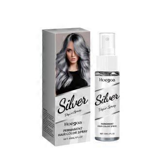 3Pcs Hoeoa Silver Gray Hair Spray - Long-lasting Moisturizing and Nourishing Plant-based Hair Treatment - Stylish Hair Color Styling