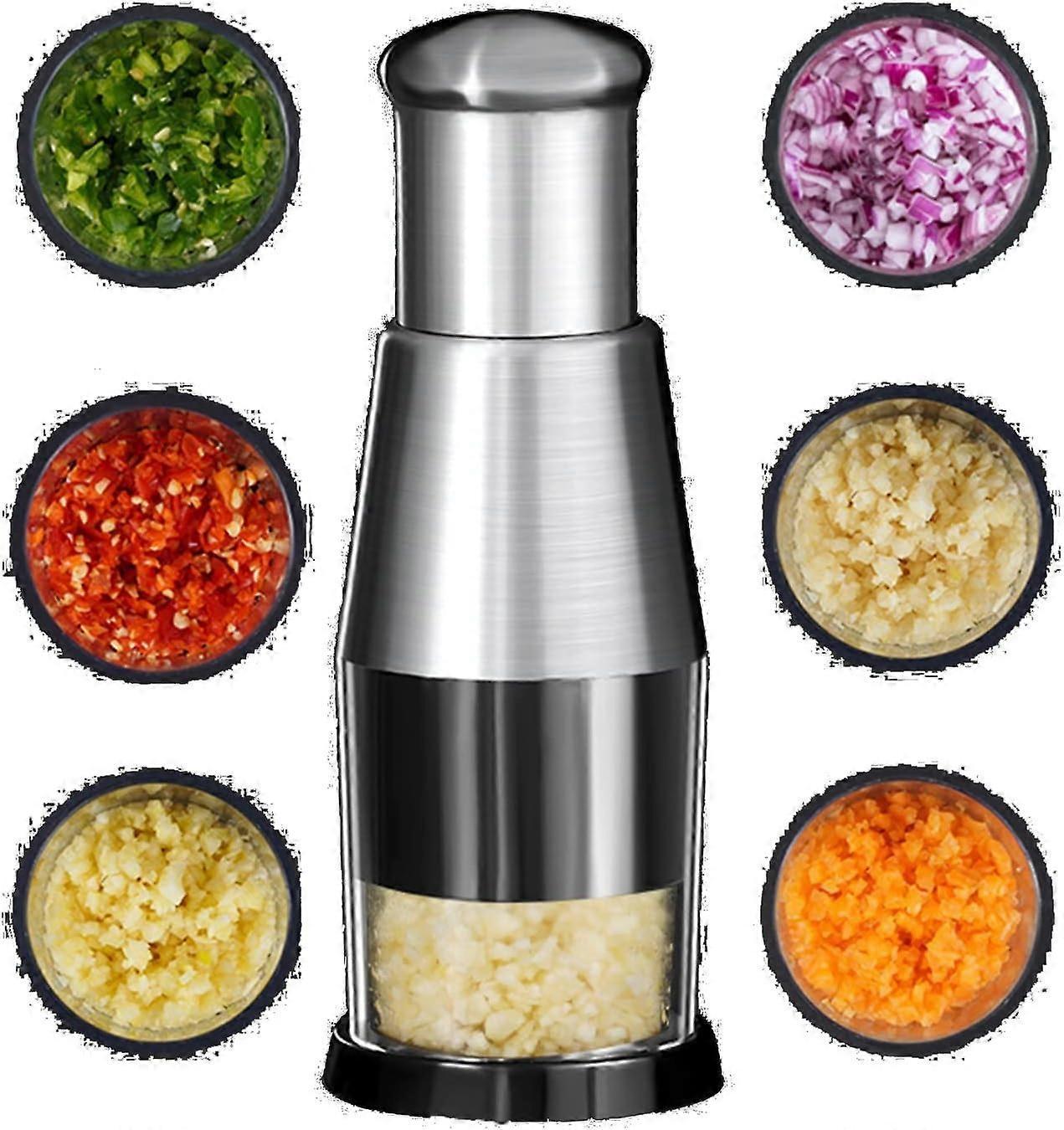 Smooth-Clean Stainless Steel Garlic Press