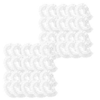 Plastic Shower Hat Waterproof Bathing Cap for Bathing Use 300Pcs White