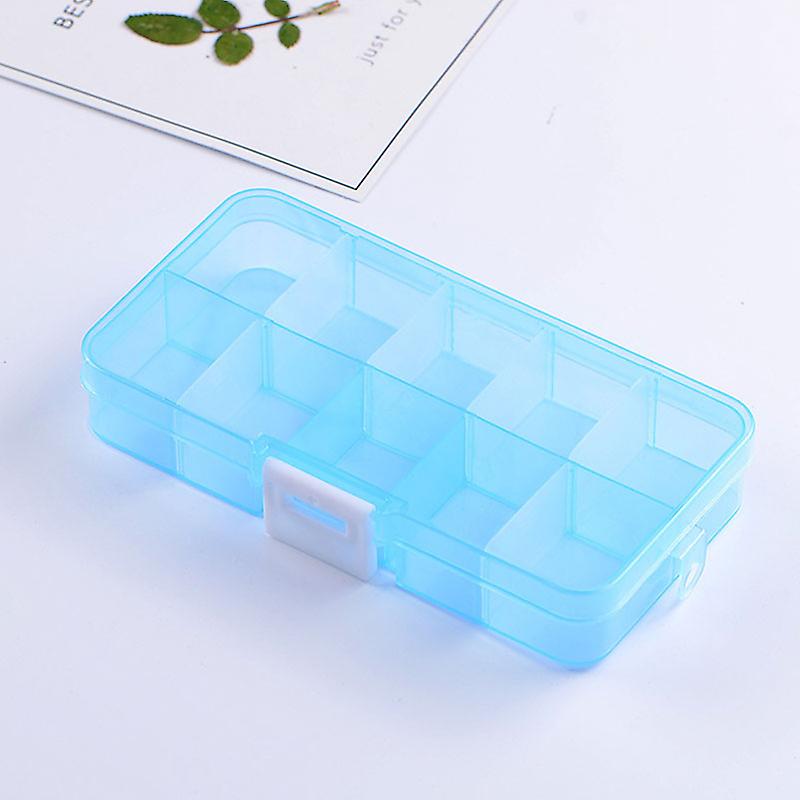 Small 10 Grids Storage Components Hardware Jewelry Box Durable