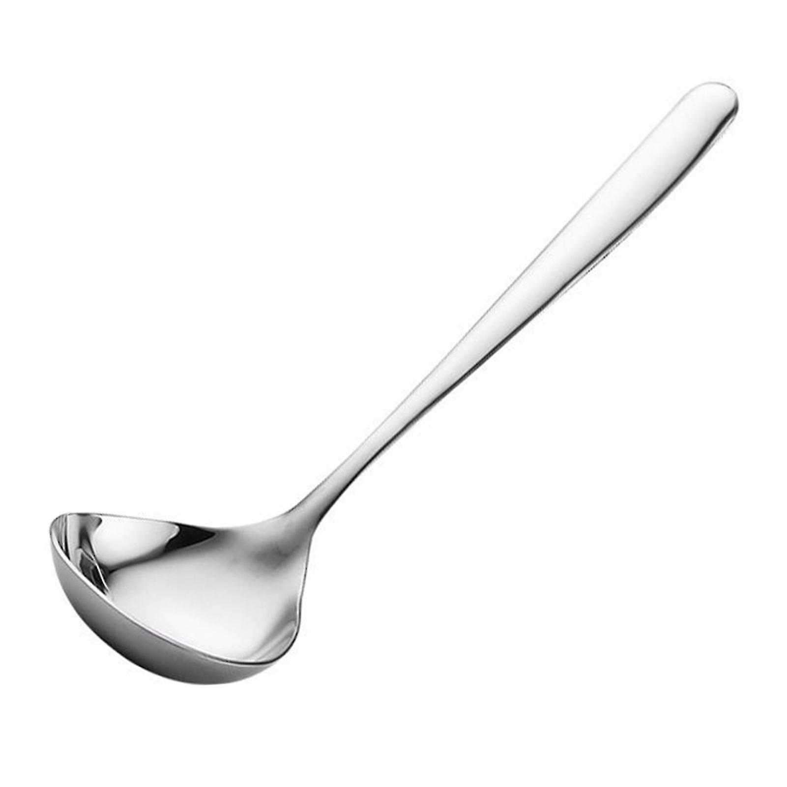 Soppsked Ergonomisk design Bekvämt grepp Rostfritt stål Bpa Free Deep Head Stirring Slev Kökstillbehör