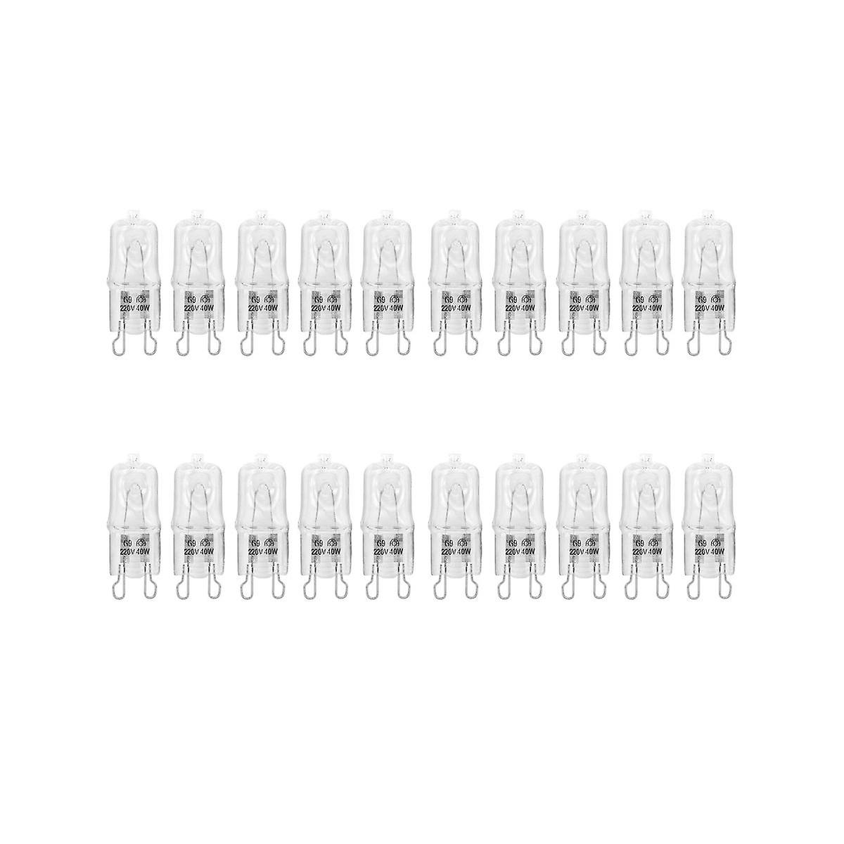 G9 Oven Light High Temperature Resistant Durable Halogen Bulb Lamp for Refrigerators Ovens Fans 40W