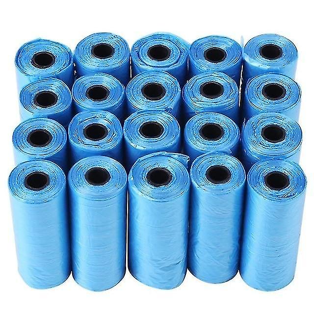 20 Rolls Blue Dog Poop Bag Trash Garbage Bags For Cat Pets Doggie Waste Collection Bag